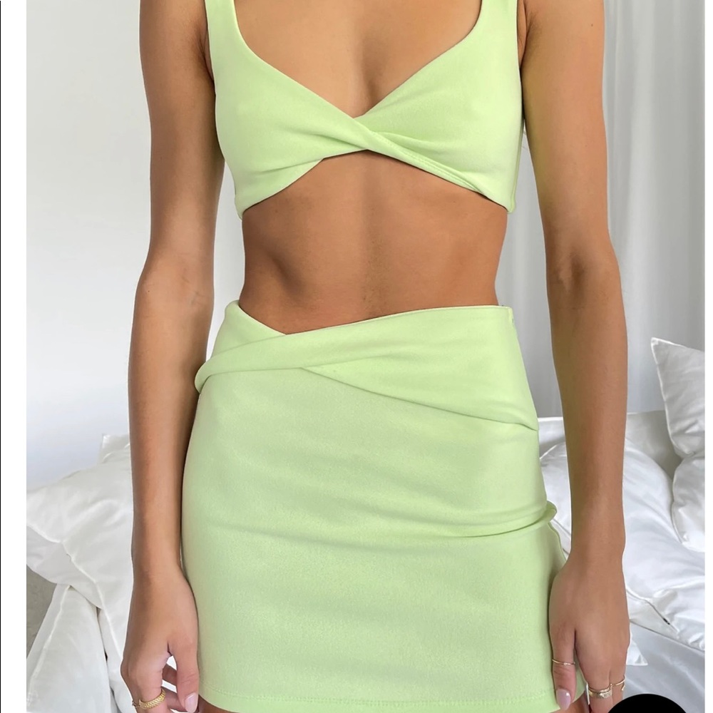 Never worn white fox boutique set